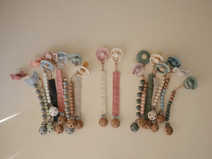 LPC-104, Linen Pacifier Clip 2-Pack
