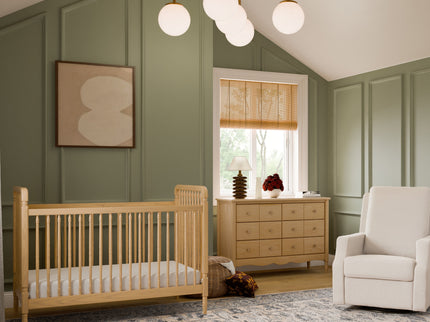 M7101HY,Namesake,Liberty 3-in-1 Convertible Spindle Crib w/Toddler Bed Conversion Kit in Honey