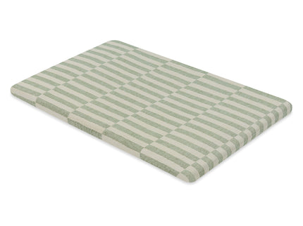 T30534,Babyletto,Moss Stripe Muslin All-Stages Bassinet Sheet in GOTS Certified Organic Cotton