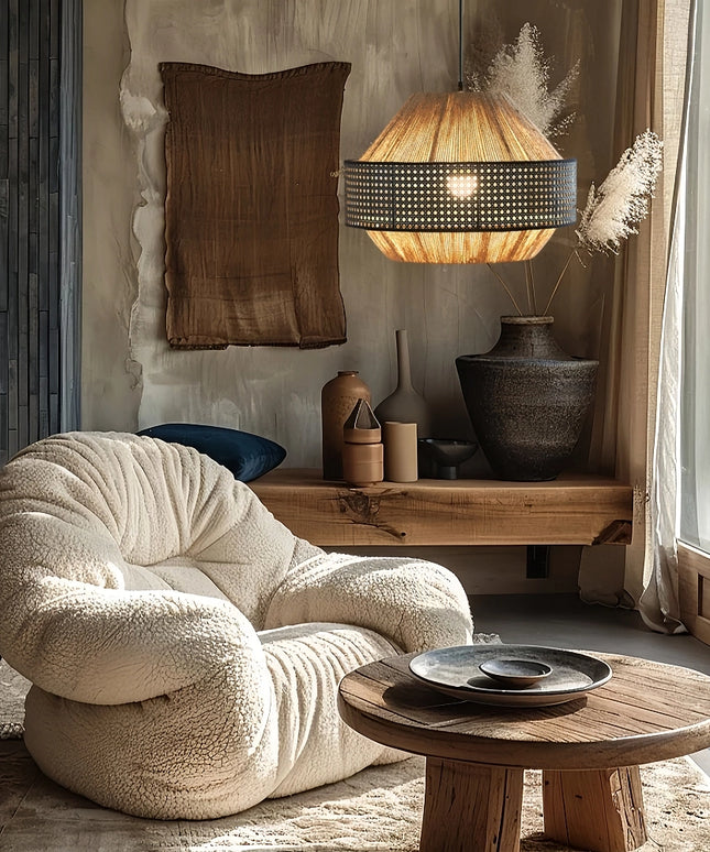 Alora Rattan Woven Pendant Light