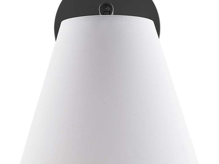 1-Light Wall Sconce in Matte Black (Set of 2)