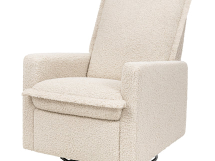 M20977AT,Babyletto,Cali Flange Gliding Swivel Recliner in Almond Teddy Loop