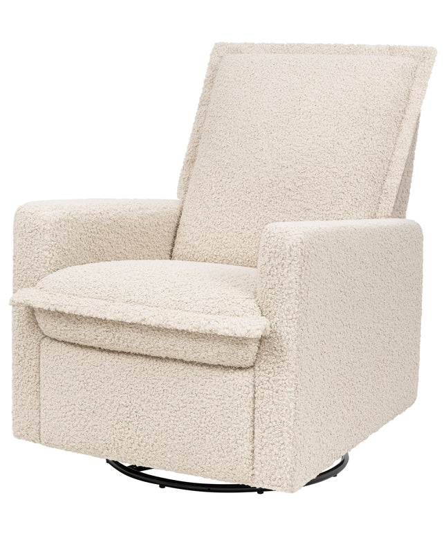M20977AT,Babyletto,Cali Flange Gliding Swivel Recliner in Almond Teddy Loop