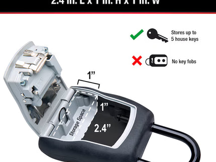 Master Lock Door Knob Combination Dials Lock Box