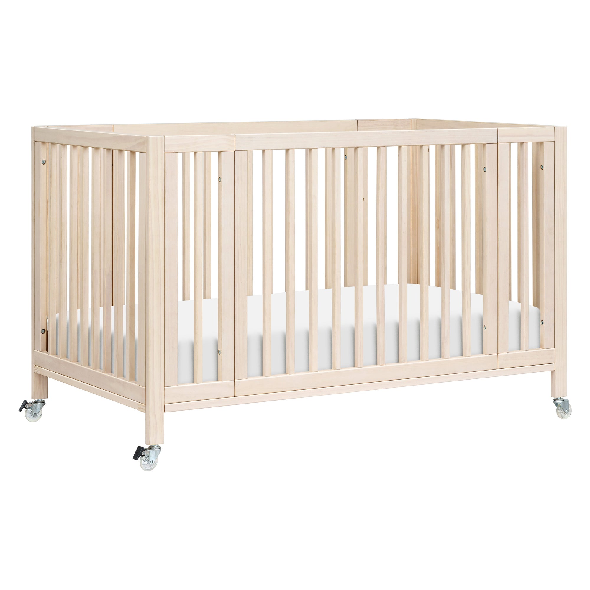M30880NX,Babyletto,Rolli 9-in-1 Convertible All-Stages« Crib w/ Bassinet & Toddler Bed Kits in Washed Natural