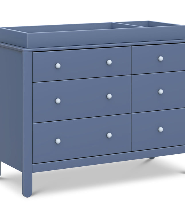 F30326CVBPB,Carter's,Marisol 6-Drawer Dresser in Cove Blue/Powder Blue