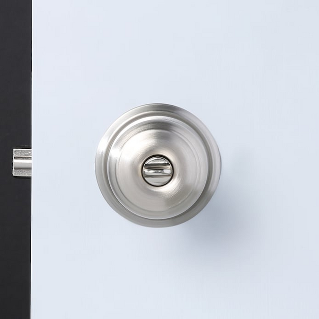 Schlage Camelot Satin Nickel Electronic Deadbolt and Georgian Keyed Entry Knob Bundle