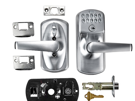 Schlage Plymouth Satin Chrome Keypad Electronic Handle Lock