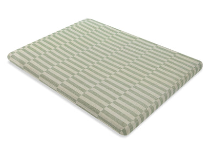 T30533,Babyletto,Moss Stripe Muslin All-Stages Midi Crib Sheet in GOTS Certified Organic Cotton