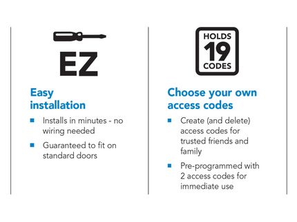 Schlage Touch Century Matte Black Touchscreen Keypad Electronic Deadbolt Lock