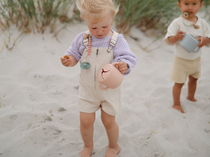 Mushie Silicone Pacifier Clip | Eva