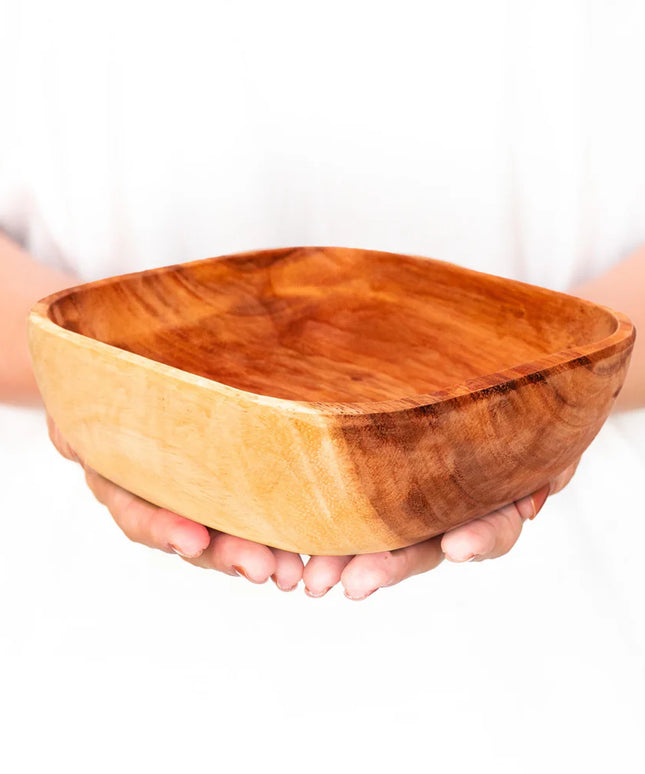 Square Acacia Wood Bowl