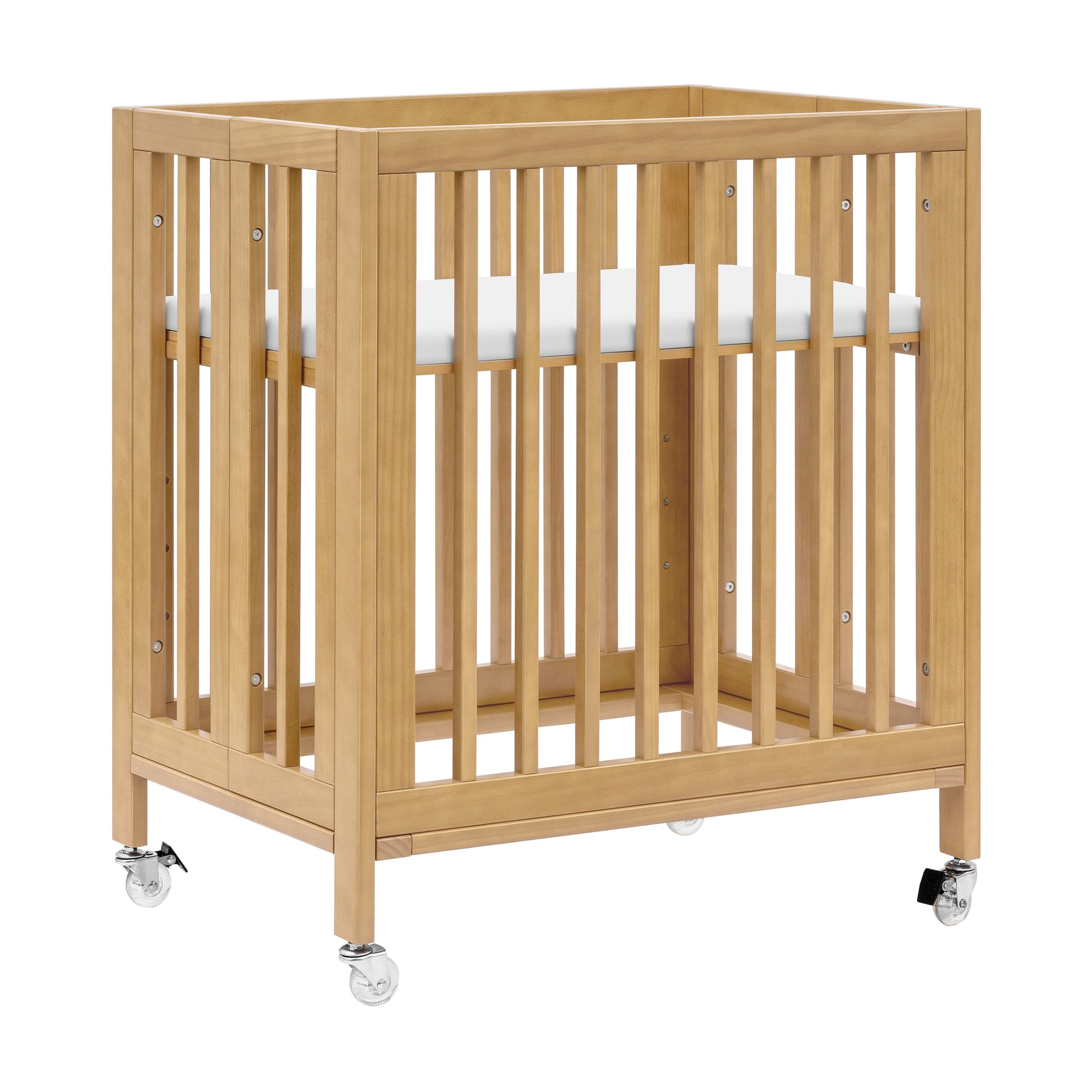 M30880HY,Babyletto,Rolli 9-in-1 Convertible All-Stages« Crib w/ Bassinet & Toddler Bed Kits in Honey
