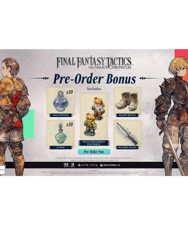 Final Fantasy Tactics - The Ivalice Chronicles - PlayStation 5