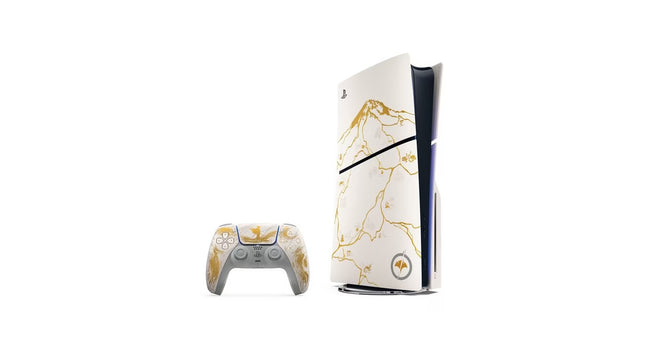 Sony PlayStation 5 Slim Console - Ghost of Yotei Gold Limited Edition Bundle