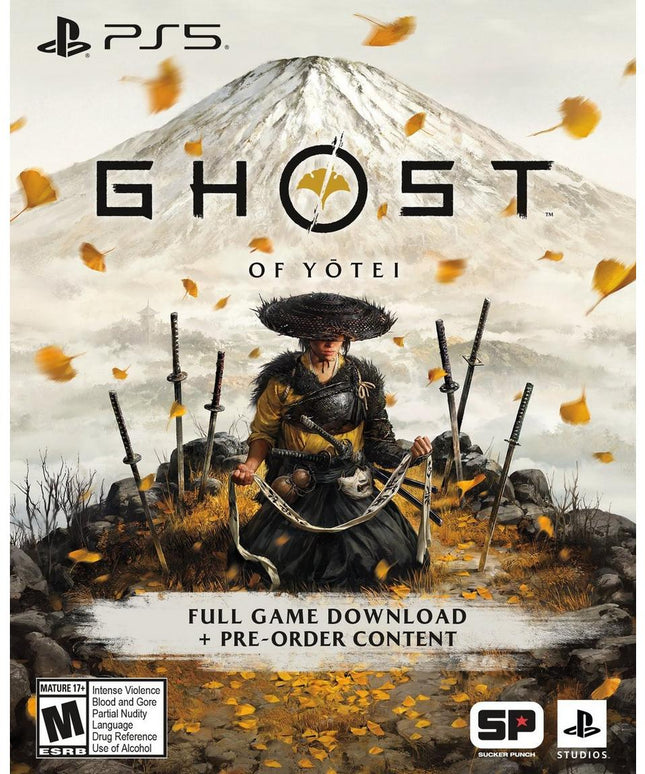 Sony PlayStation 5 Slim Console - Ghost of Yotei Gold Limited Edition Bundle