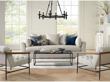 Loloi Blue Geometric 22" Square Down Filled Throw Pillow