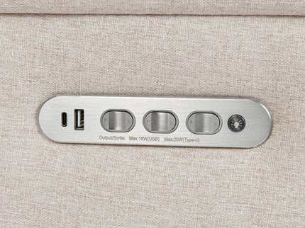 M17182PBEW,Namesake,Willa Pro Power Glider Recliner w/ Power Lumbar in Performance Beach Eco-Weave