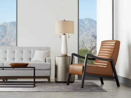 Possini Euro Kingston 32 3/4" High Pull Chain White Ceramic Table Lamp