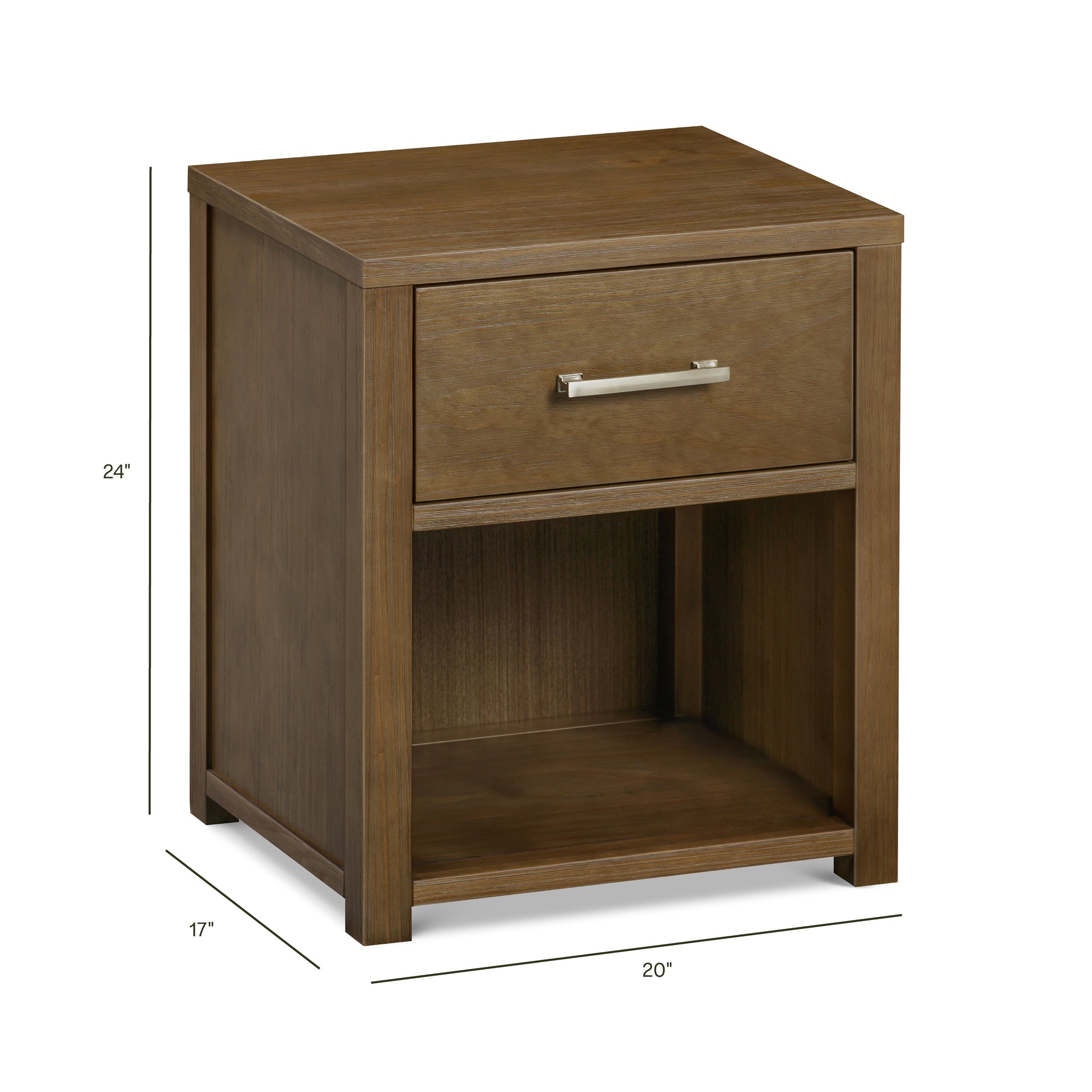 B26460LDF,Monogram by Namesake,Hemsted Nightstand  Assembled in Walnut Driftwood