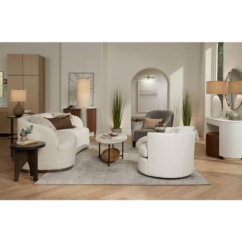 360 Lighting Emma 21" High Textured Ceramic Mid-Century Table Lamp
