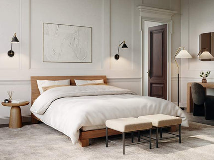 360 Lighting Wray Black and Antique Brass Hardwire Wall Lamps Set of 2