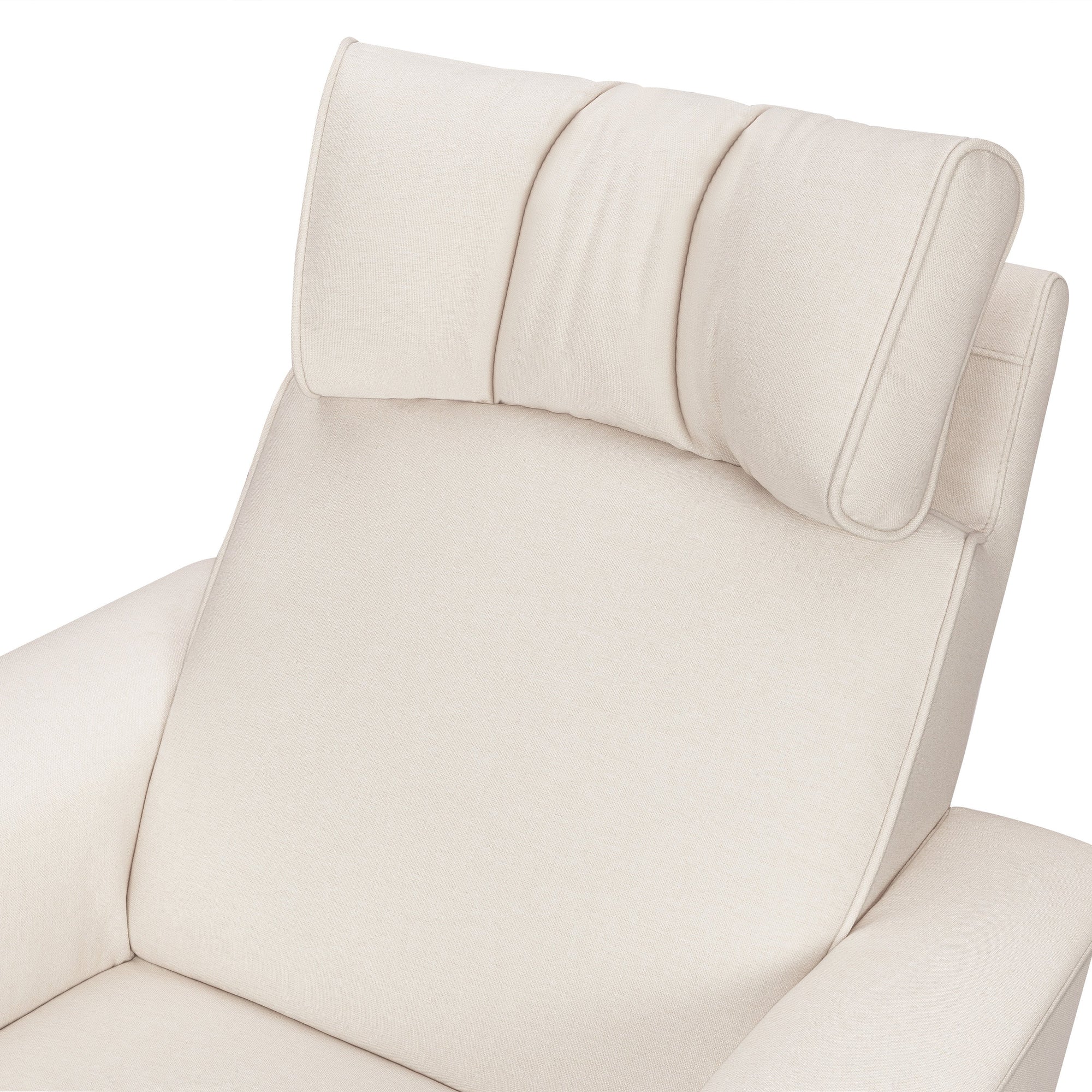 M17183PCMEW,Namesake,Willa Deluxe Power Glider Recliner w/Heat&Massage in Performance Cream Eco-Weave