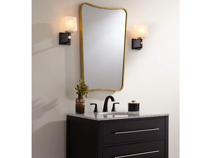 Possini Euro Beauregard Wall Sconce Set with Uttermost Segundo Wall Mirror