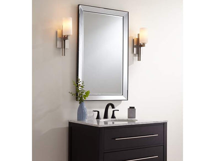 Possini Euro Ludlow 14" High Brushed Nickel Wall Sconce Set of 2