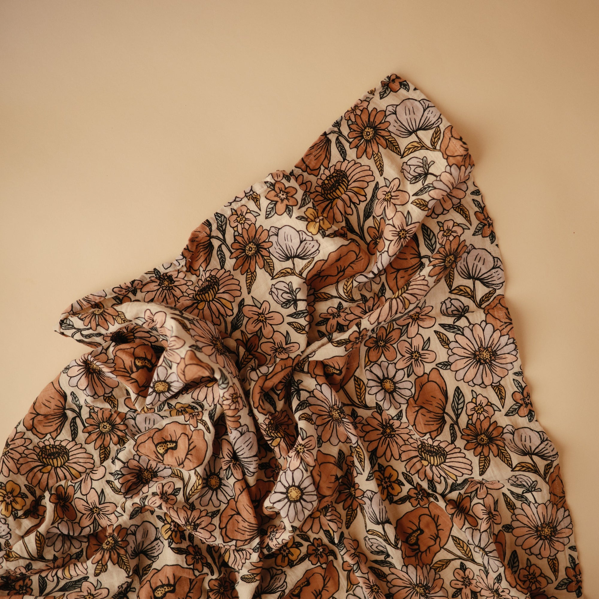 MS-244, Organic Cotton Muslin Swaddle Blanket