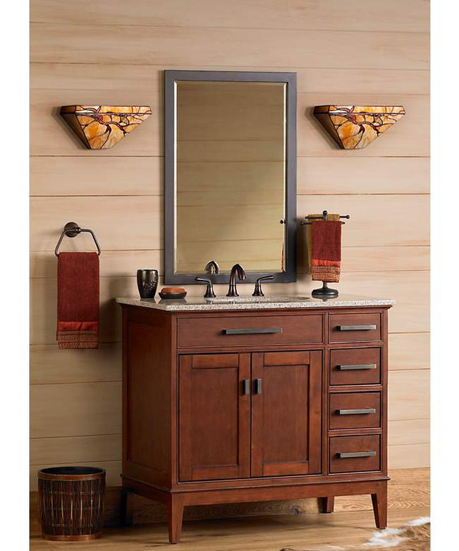 Budding Branch 14" Wide Tiffany-Style Glass Wall Sconce Set of 2