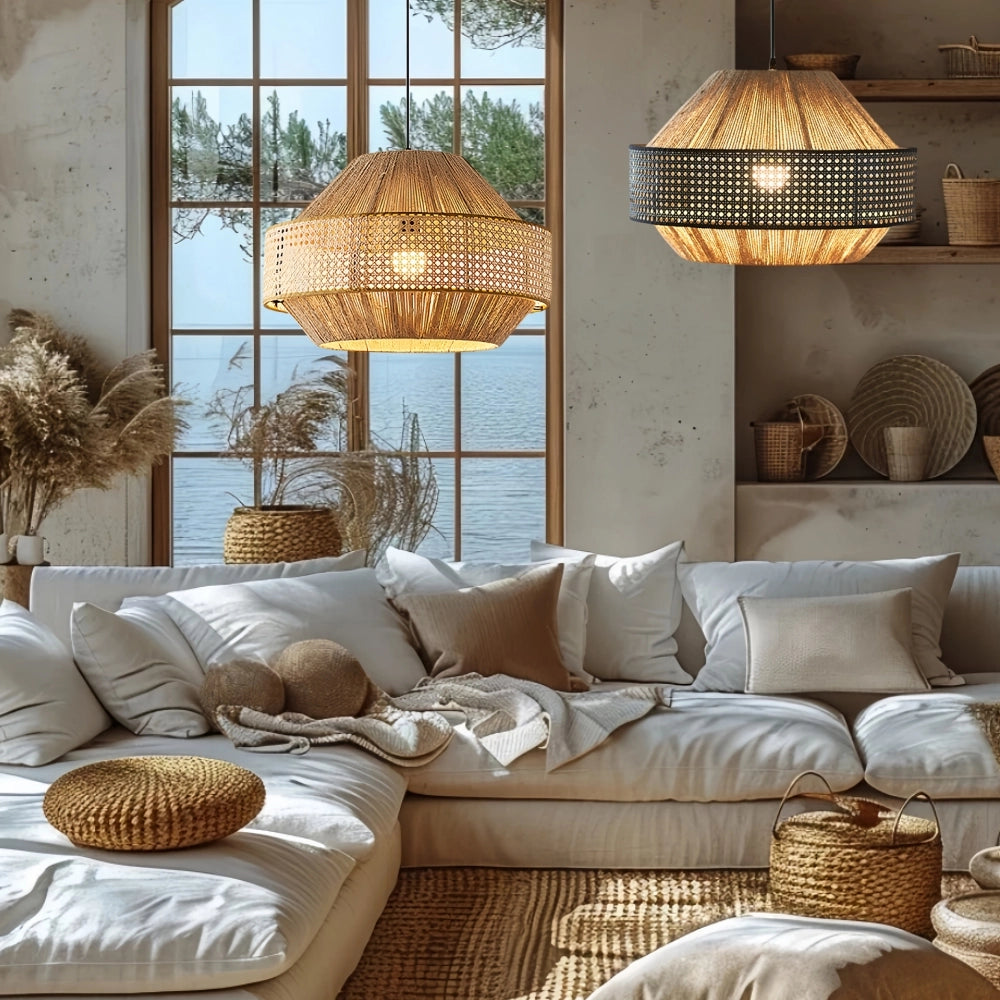 Alora Rattan Woven Pendant Light