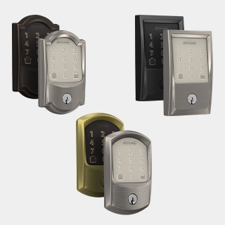 Schlage Encode Century Matte Black Smart Wi-Fi and Bluetooth Touchscreen Keypad Electronic Deadbolt Lock