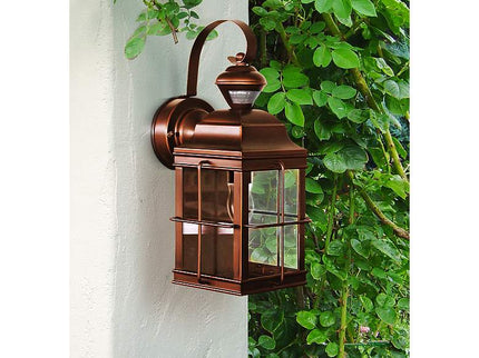 Carriage House 14 3/4" Bronze Lantern Motion Sensor Outdoor Light