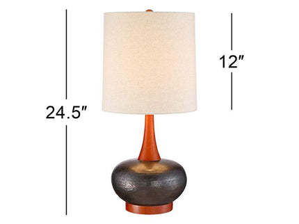 360 Lighting Andi 24 1/2" Brown Gourd Modern Ceramic Lamps Set of 2