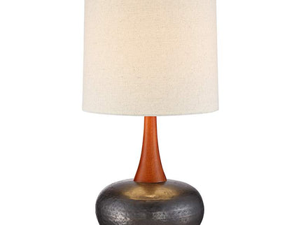 360 Lighting Andi 24 1/2" Wood and Ceramic Mid-Century Modern Lamp