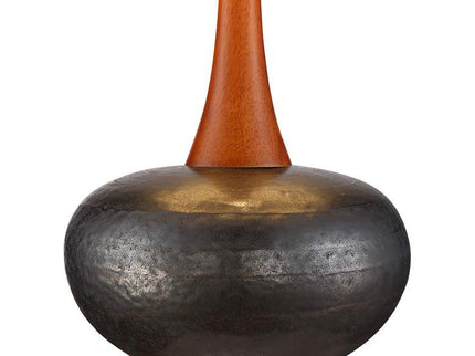 360 Lighting Andi 24 1/2" Wood and Ceramic Mid-Century Modern Lamp