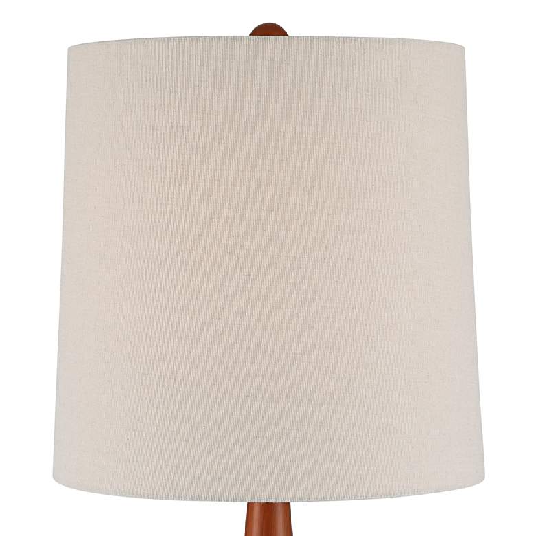 360 Lighting Andi 25" Modern Wood and Green Ceramic Table Lamp