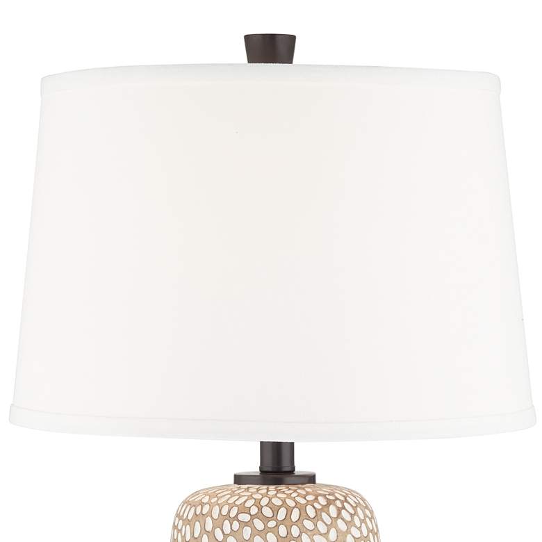 360 Lighting Anna 27 1/4" Pebbled Coastal Modern Table Lamps Set of 2