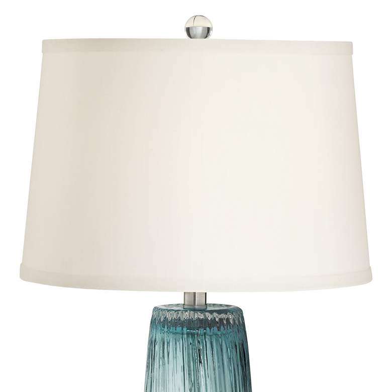 360 Lighting Artic Blue Sea Handcrafted Modern Glass Table Lamp