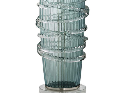360 Lighting Artic Blue Sea Handcrafted Modern Glass Table Lamp