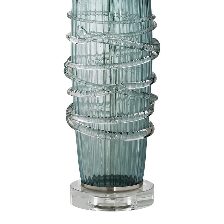360 Lighting Artic Blue Sea Handcrafted Modern Glass Table Lamp