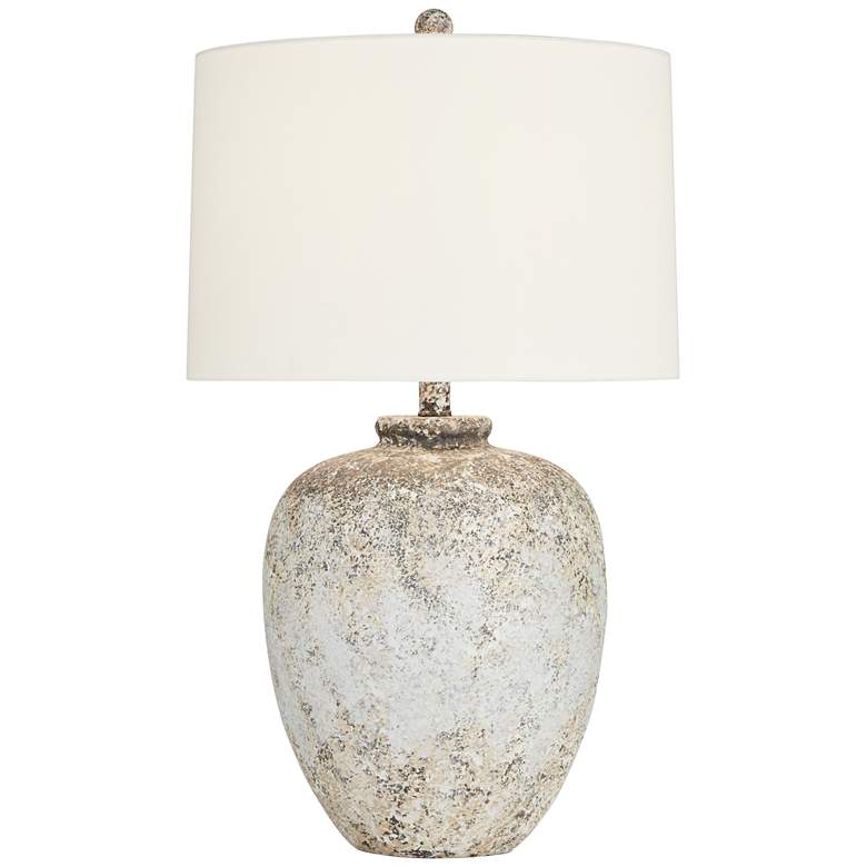 360 Lighting Astaire 27" Weathered Rustic Urn Jar Table Lamp
