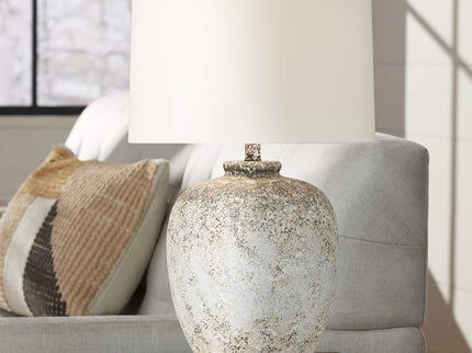 360 Lighting Astaire 27" Weathered Rustic Urn Jar Table Lamp