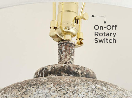 360 Lighting Astaire 27" Weathered Rustic Urn Jar Table Lamp