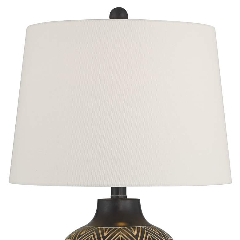 360 Lighting Benito 23 1/2" High Diamond Pattern Jar Table Lamp