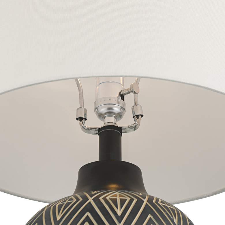 360 Lighting Benito 23 1/2" High Diamond Pattern Jar Table Lamp