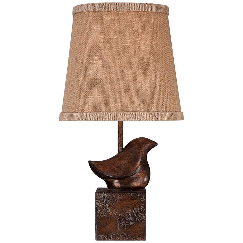 360 Lighting Bird Moderne 15 1/2" Crackle Finish Small Accent Lamp