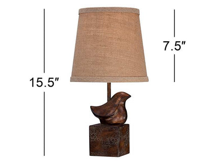 360 Lighting Bird Moderne 15 1/2" Crackle Finish Small Accent Lamp