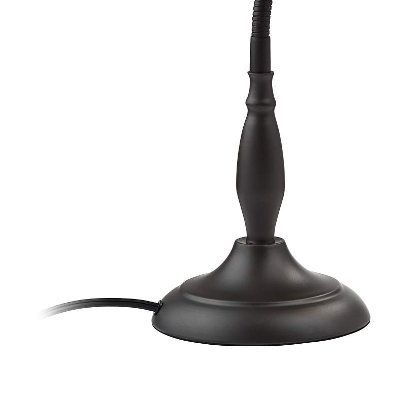 360 Lighting Breck 17" Traditional Bronze Flex Arm Gooseneck Desk Lamp